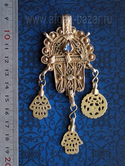 Традиционный амулет "Хамса" ("Рука Фатимы"). Тунис, 20 в.