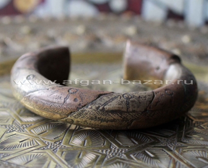 Старый африканский браслет.  Западная Сахара, Марокко, Мавритания, Мали или Ниге