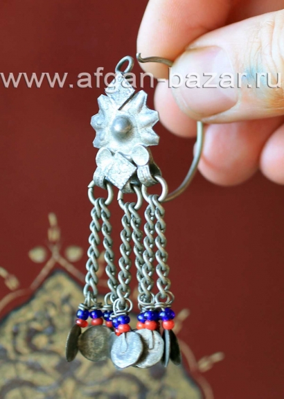 Сережка без пары. Афганистан или Пакистан - племена Кучи (Kuchi jewelery)