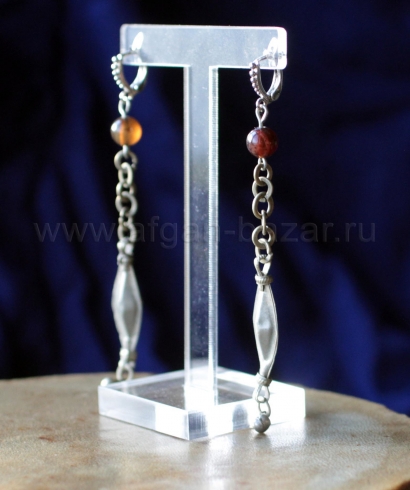 Серьги, сделанные из деталей старых афганских украшений. Авторская переработка - Александр Емельянов Серьги, сделанные из деталей старых афганских украшений