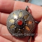 Туркменская подвеска с сердоликом Pendant in Kazakh style with aqeek carnelian. 