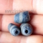 Африканские стеклянные бусины Кробо - African Ghana Krobo Beads. Лот из трех бус
