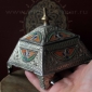 Марокканская шкатулка с горячей эмалью. Марокко, Анти-Атлас (Тизнит-Тарудант), современная работа Марокканская шкатулка с горячей эмалью. Марокко, Анти-Атлас (Тизнит-Тарудант), с