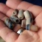 Винтажные африканские стеклянные бусины Кробо - African Ghana Krobo Beads. Лот из восьми бусин. Западная Африка, Гана, 20-21 вв. Винтажные африканские стеклянные бусины Кробо - African Ghana Krobo Beads. Лот и