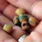 Африканские стеклянные бусины Кробо - African Ghana Krobo Beads. Лот из шести бу