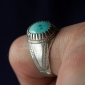 Иранский мужской перстень с бирюзой. Иран, современная работа Иранский мужской перстень с бирюзой. Иран, современная работа