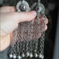 Крупная кучи кнопка с подвесами на цепях 1 шт.  (Tribal Kuchi Jewelry)