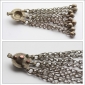 Крупная кучи кнопка с подвесами на цепях 1 шт.  (Tribal Kuchi Jewelry)