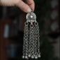 Крупная кучи кнопка с подвесами на цепях 1 шт.  (Tribal Kuchi Jewelry)