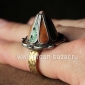 Марокканский перстень с горячей эмалью, сделанный из элемента старинного украшен