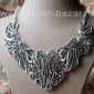 Колье в стиле Трайбл - Vintage Oriental Style Silver plated Turkish Tribal Boho 