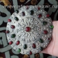 Подвеска в виде туркменского украшения "Гульяка" - Turkmen Jewelry Pendant - wom