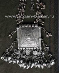 Афганское нагрудное украшение - амулет. Западный Афганистан, Джалалабад. Вторая 