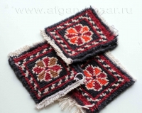 Афганский шерстяной декоративный коврик ручной работы. Афганистан, Кабул, соврем