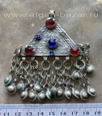 Афганская этническая подвеска-амулет Кучи (Kuchi jewellery)