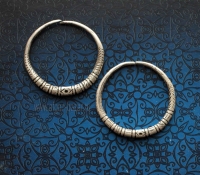 Пакистанские племенные серьги. Западная Индия или Юго-восточный Пакистан (Синд),