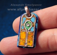 Кулон-амулет в древнеегипетском стиле "Анкх". Автор - Александр Емельянов. Медь,