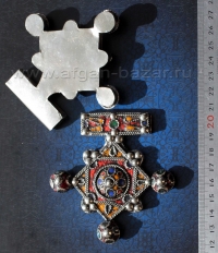 Марокканская подвеска - амулет "Богдад" (Boghdad) с перегородчатой эмалью