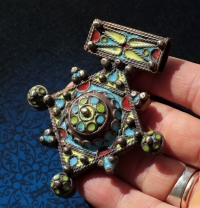 Марокканская подвеска-амулет "Богдад" (Boghdad) с горячей эмалью