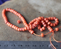 Бусина из натурального средиземноморского коралла Бусина из натурального средиземноморского коралла