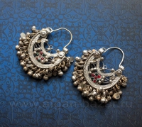 Афганские племенные серьги. Афганистан или Пакистан - племена Кучи (Kuchi Tribal