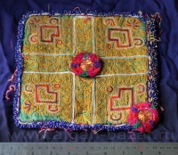 Расшитая нашивка на платье. Афганистан или Пакистан, племена Кучи, 20-21 вв.