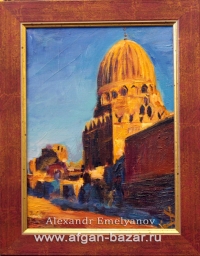 Александр Емельянов. Каир, мамлюкский мавзолей (Город мертвых). Холст, масло