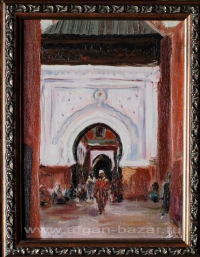 Александр Емельянов. “Марракеш, после  пятничной молитвы в  мечети Sidi Bel Abbe