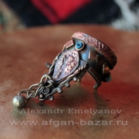 Перстень, выполненный по образцу традиционных кашмирских украшений (северный Пак