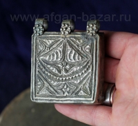 Подвеска-амулет Тавиз, деталь колье. Северо-западный Пакистан или Кашмир, племен