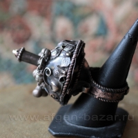 Перстень "Византия", сделанный из деталей старых афганских украшений. Автор - Александр Емельянов Перстень "Византия", сделанный из деталей старых афганских украшений. Автор - Ал