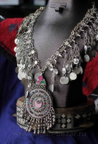 Афганское племенное колье.  Афганистан или Пакистан, племена Кучи, вторая полови