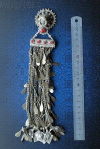 Афганская племенная подвеска (парная нашивка на платье без пары). Афганистан или