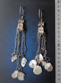 Старинные курдские серьги архитектурной формы. Территория Османской Империи, кур