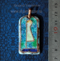 Кулон в древнеегипетском стиле "Перо Маат" (Древнеегипетский символ Истины и Зак