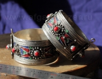 Марокканский браслет с перегородчатой эмалью в алжирском стиле. Марокко, современная работа Марокканский браслет с перегородчатой эмалью в алжирском стиле