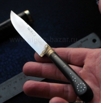 Винтажный нож с деревянной ручкой в  ножнах. Турция, 20 в.