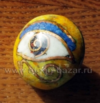 Пуговица, медь, перегородчатая эмаль, авторская работа