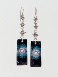 Серьги "Лунное гало". Автор - Евгения Щучкина (Evgen Kaara)