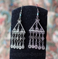 Винтажные филигранные серьги. Турция, 20 в.
