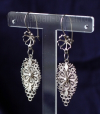 Винтажные филигранные серьги. Турция, 20 в.