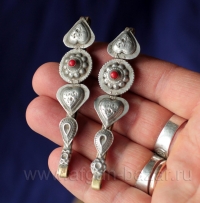 Пара заколок для волос. Афганистан, народность Хазара,  20 в.