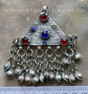 Афганская этническая подвеска-амулет Кучи (Kuchi jewellery)