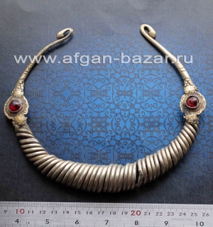 Старинная афганская гривна - "Огай" или "Гер" - традиционное украшение народов, 