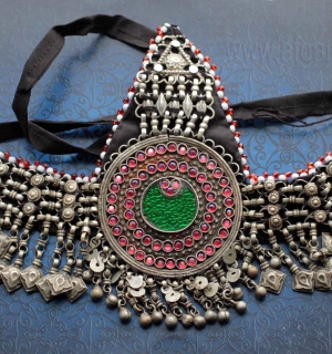 Афганская налобная повязка "Силсила" (Silsila). Пакистан, племена Кучи, конец 20