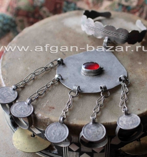 Туркменский браслет с кольцами "Кёкенли йузук". Северный Афганистан, конец 20-го