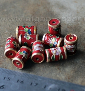 Бусина с перегородчатой эмалью. Китай, современная работа