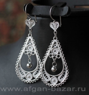 Серьги в стиле традиционных украшений Османской Империи - Ottoman Style Silver T