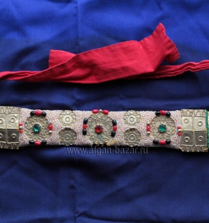 Налобная повязка "Фарк" (Farq), элемент свадебного костюма невесты. Тунис, регио
