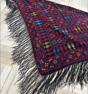 этнический платок ручной работы вышивка  текстиль